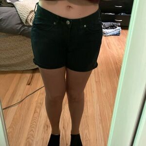 Women's Black Denim Shorts